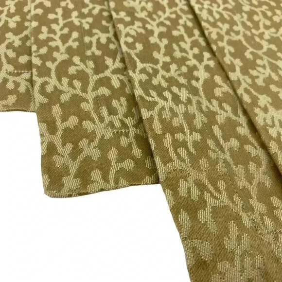 Table Placemats Vine Pattern Rectangular Golden Brown Holiday Decor - Picture 2 of 3